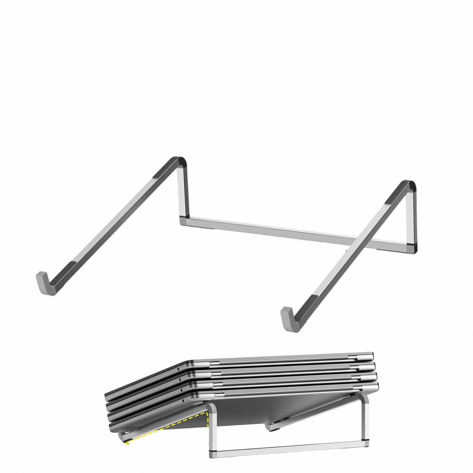 Подставка для ноутбука Rison, вентилируемая охлаждающая подставка из алюминия с регулируемым углом наклона. Портативный эргономичный аксессуар для стола, фото №9