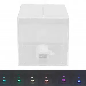 Скарбничка акрилова прозора з підсвічуванням нерозбірна для дорослих та дітей synthetic.ua - Фото 1