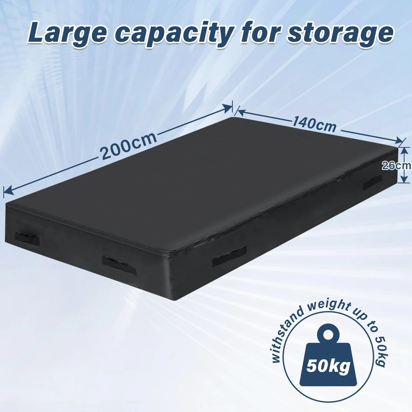 Чохол для матраца для переїзду  GARPROVM 140 x 200 x 26 см Oxford 420D, фото №2 Чохол для матраца для переїзду  GARPROVM 140 x 200 x 26 см Oxford 420D, фото №2