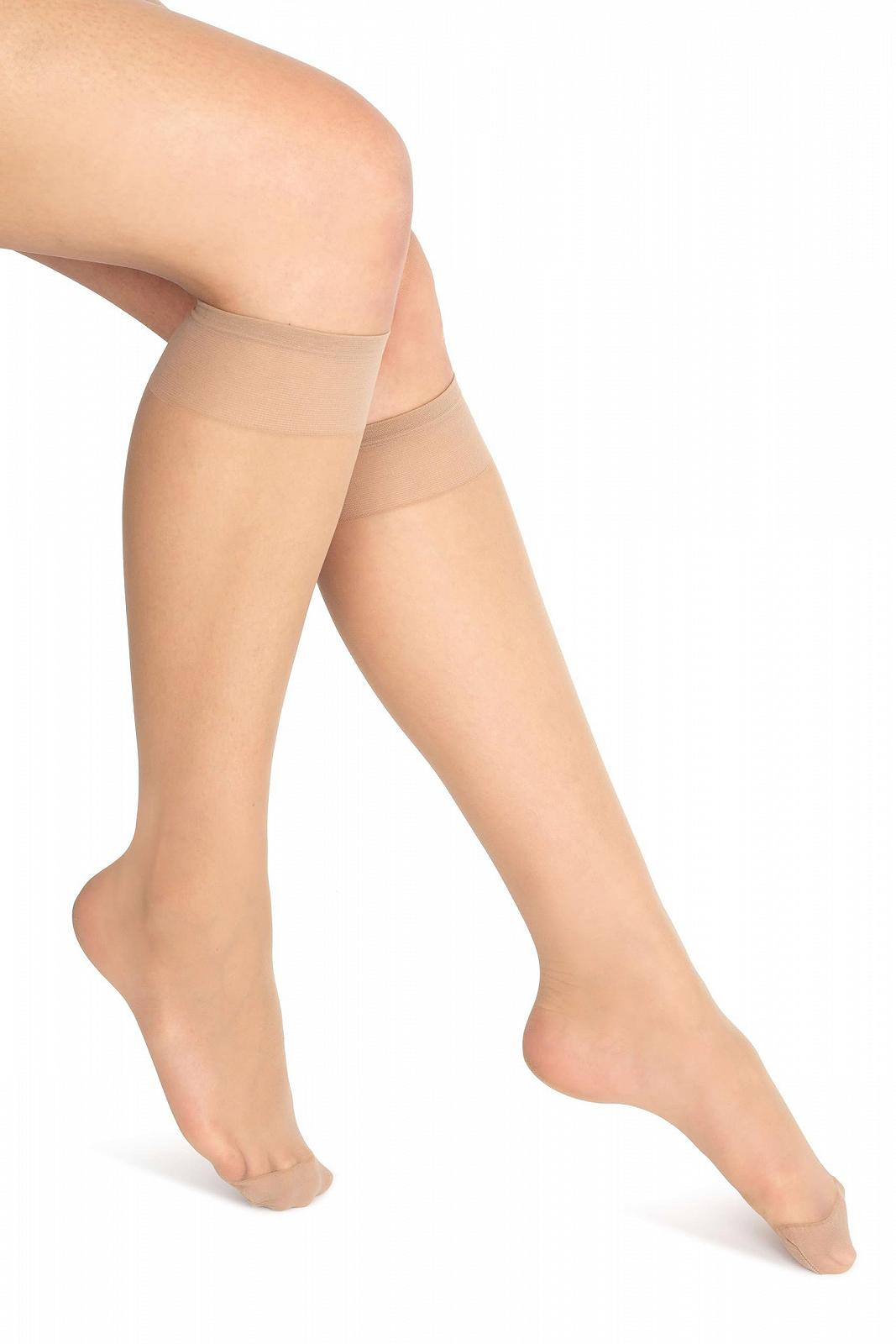 Носки NOQ Прозрачные матовые тонкие женские, носки до колена, элегантный стиль, удобные, толщина 15 Denier, BOX4, фото №5