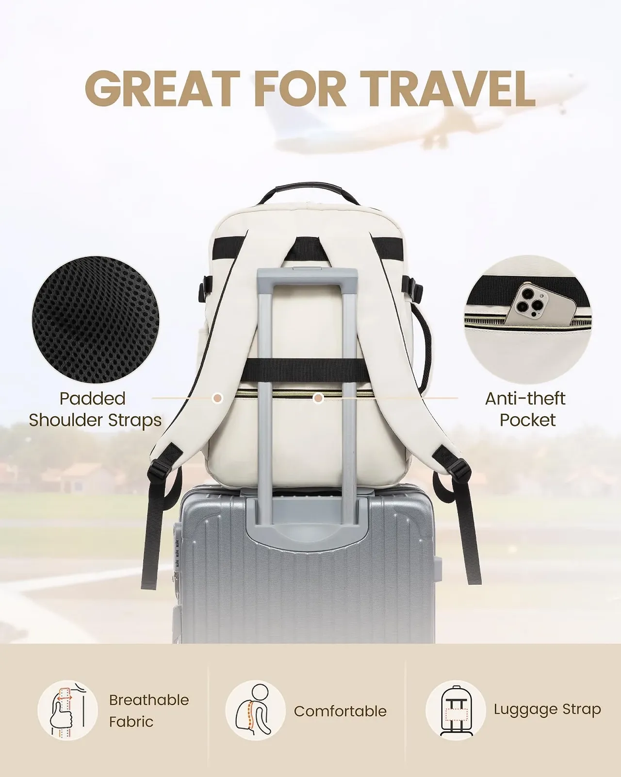 Рюкзак для ноутбука Lovevook 40L 17 дюймів Waterproof, фото №7 Рюкзак для ноутбука Lovevook 40L 17 дюймів Waterproof, фото №7