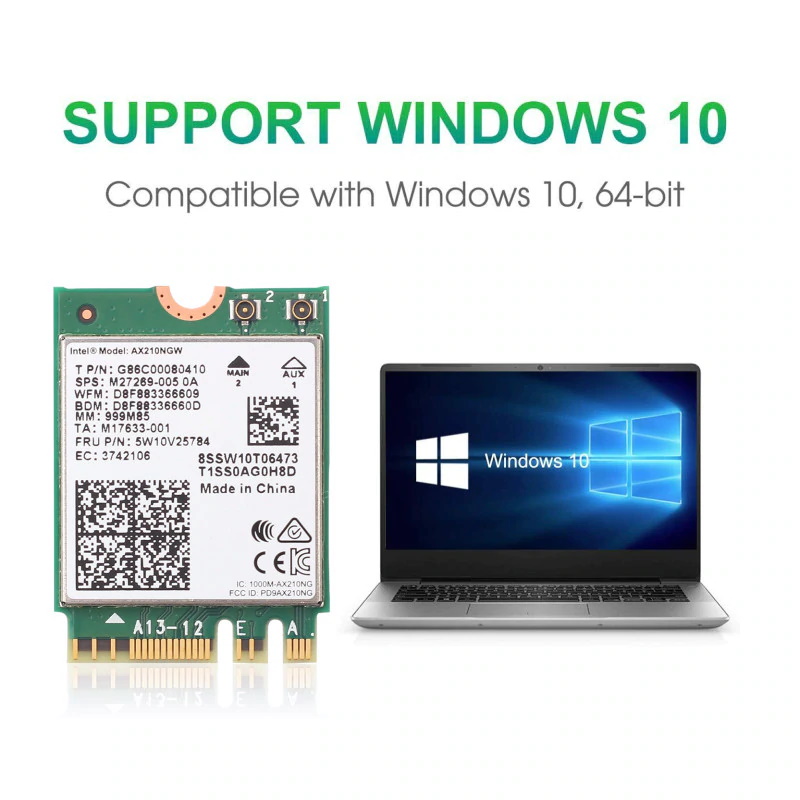 Мережевий адаптер Intel AX210 WiFi модуль 2.4/5GHz Wi-Fi 6, фото №4