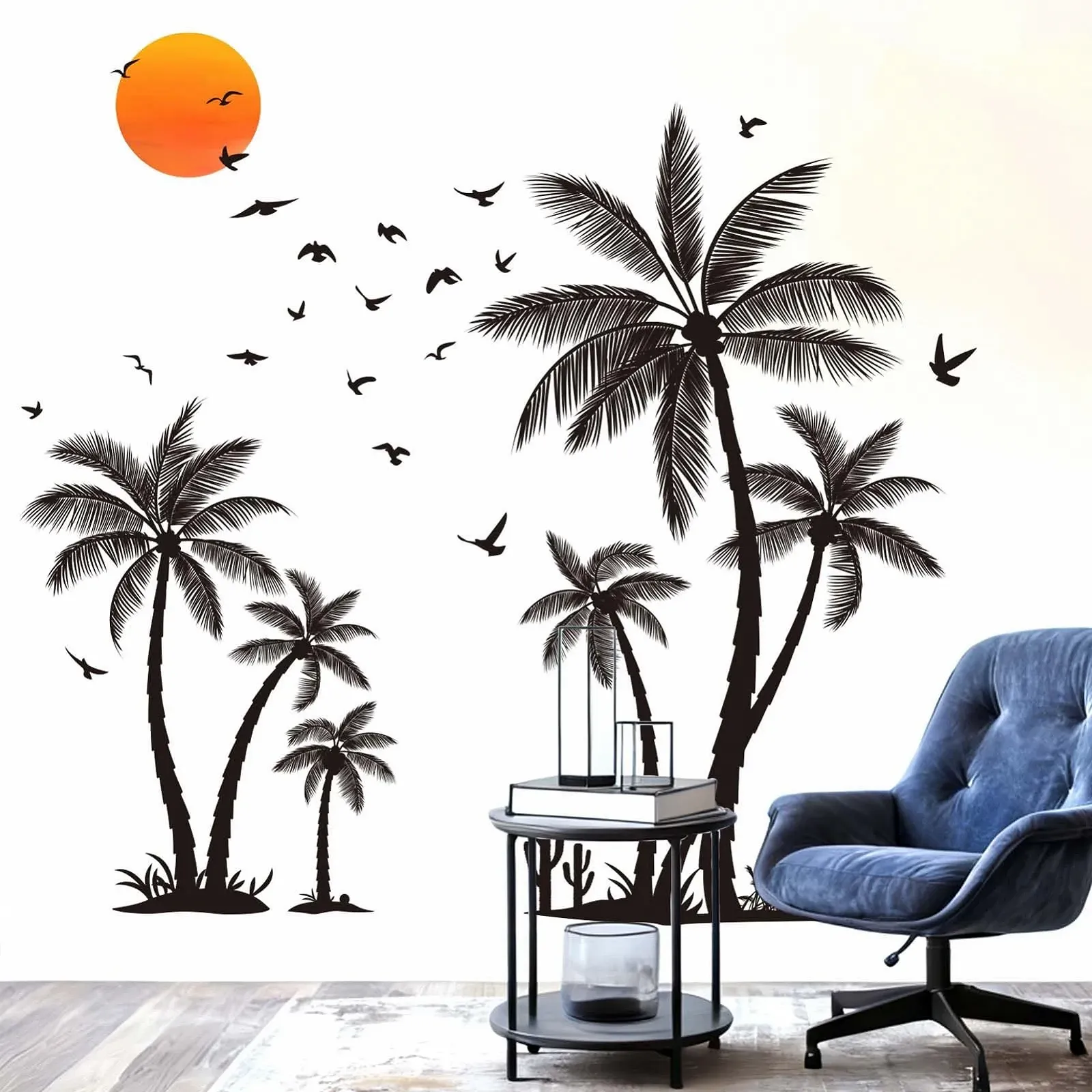 Наклейка для стін Amimagen Palm Tree 113 x 105 см Чорний, фото №3