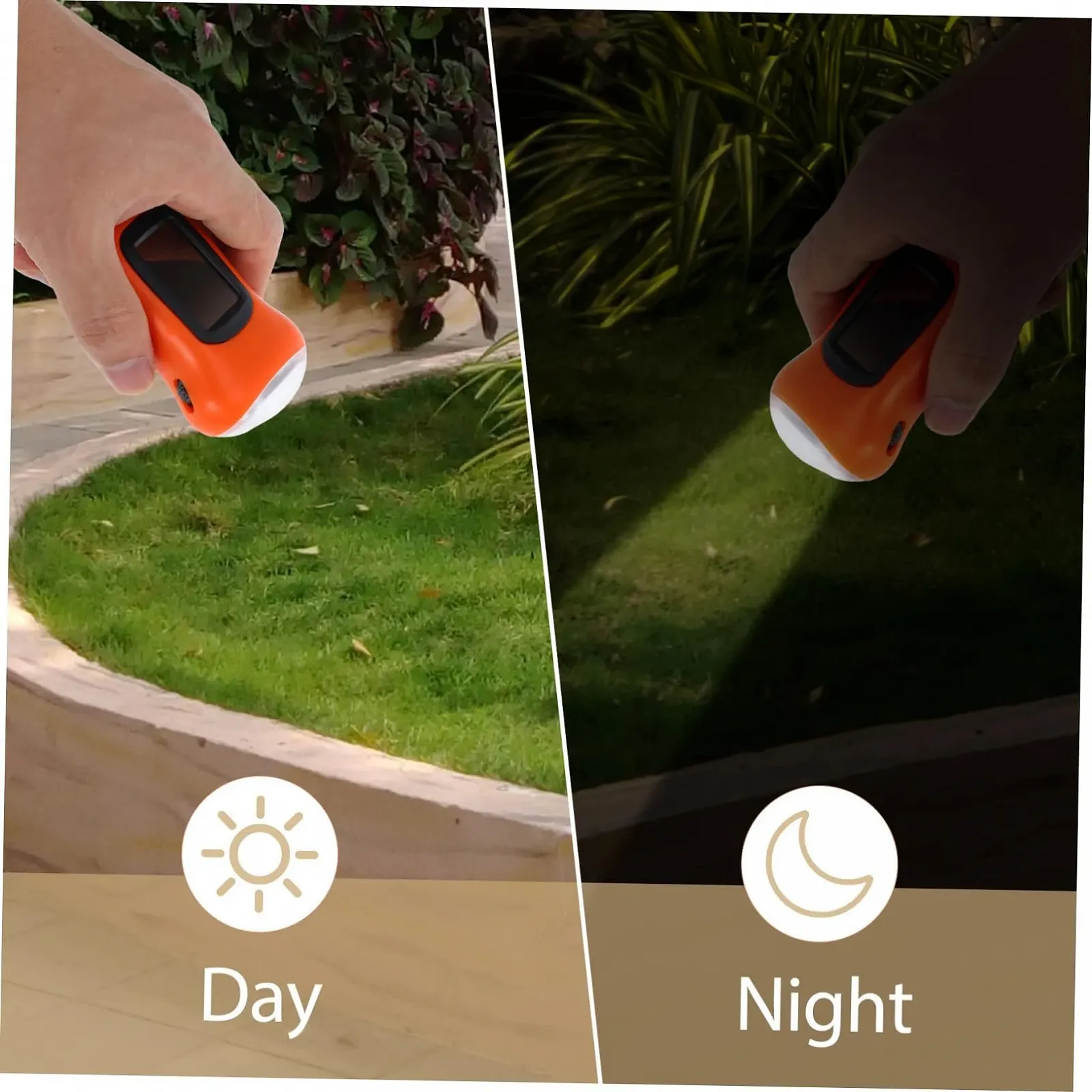 Ручной фонарь Holibanna с солнечной панелью и встроенным аккумулятором для кемпинга, активного отдыха на природе, чрезвычайных ситуаций, энергосбережения, компактный и портативный, фото №3