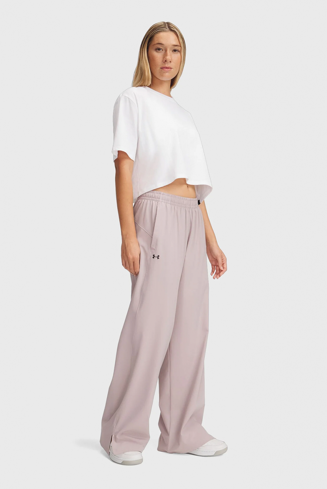 Штаны Under Armour Rival Wide Leg Pant S Лиловый, фото №3