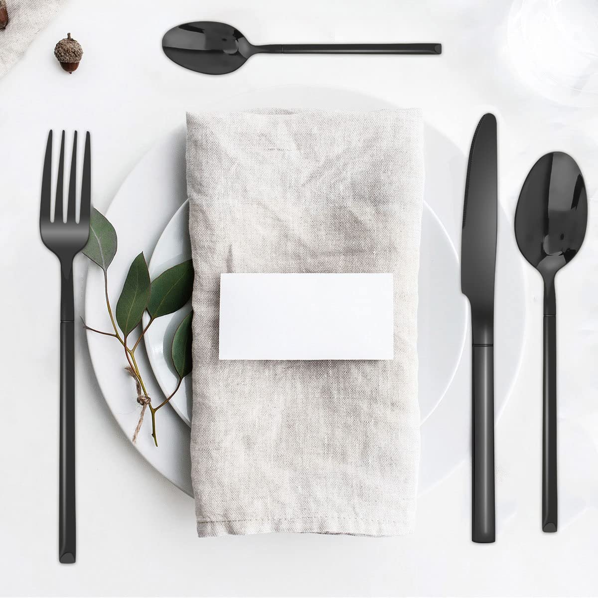 Набор серебряных столовых приборов OriGlam, из нержавеющей стали, фото №9 Набор серебряных столовых приборов OriGlam, из нержавеющей стали, фото №9