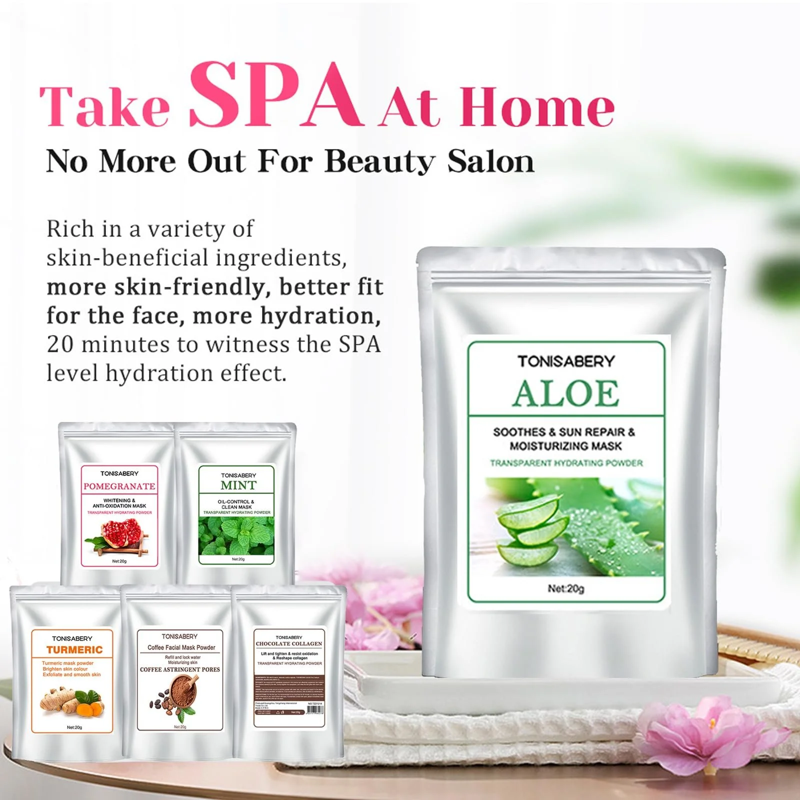 Маска для лица Peel-Off Jelly, маска для лица, Peel-Off, пудра для желеобразной маски для лица, спа-моделирующая маска/глина/грязь или домашняя DIY гелевая маска для ухода за лицом, фото №6