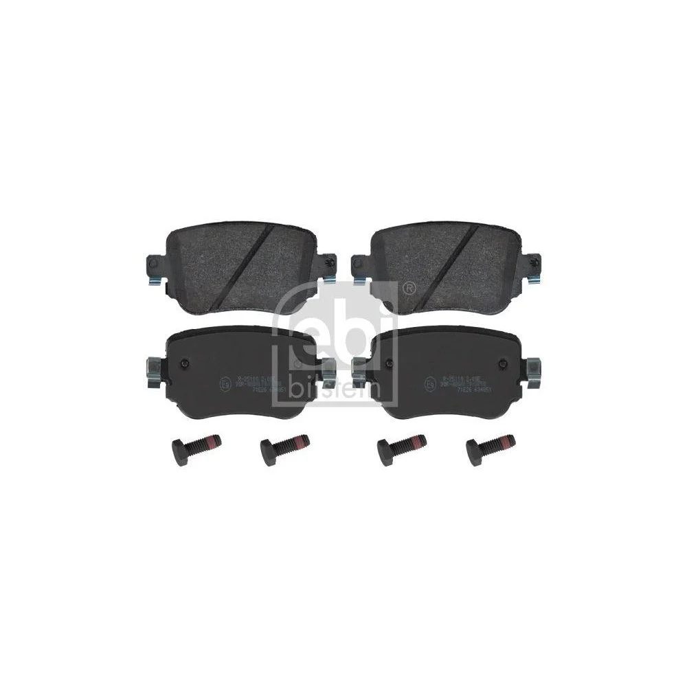 Комплект тормозных колодок, дисковый тормоз FEBI BILSTEIN 16912 для AUDI SEAT SKODA VW, фото №2