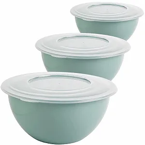 Набір мисок для змішування 2friends 5 L 3 шт поліпропілен Green 28 cm - Фото 1