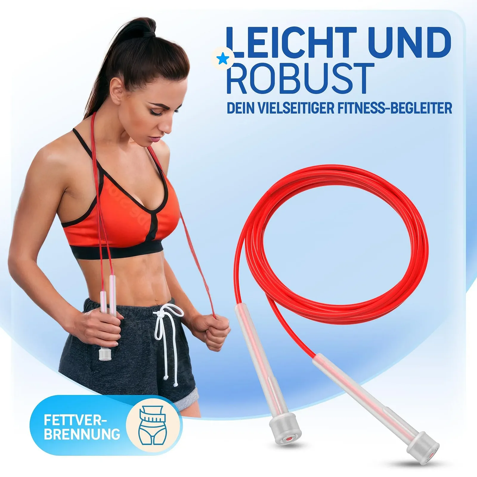 Скакалка PORTENTUM Adjustable Speed Lightweight 2,8 м, фото №3 Скакалка PORTENTUM Adjustable Speed Lightweight 2,8 м, фото №3