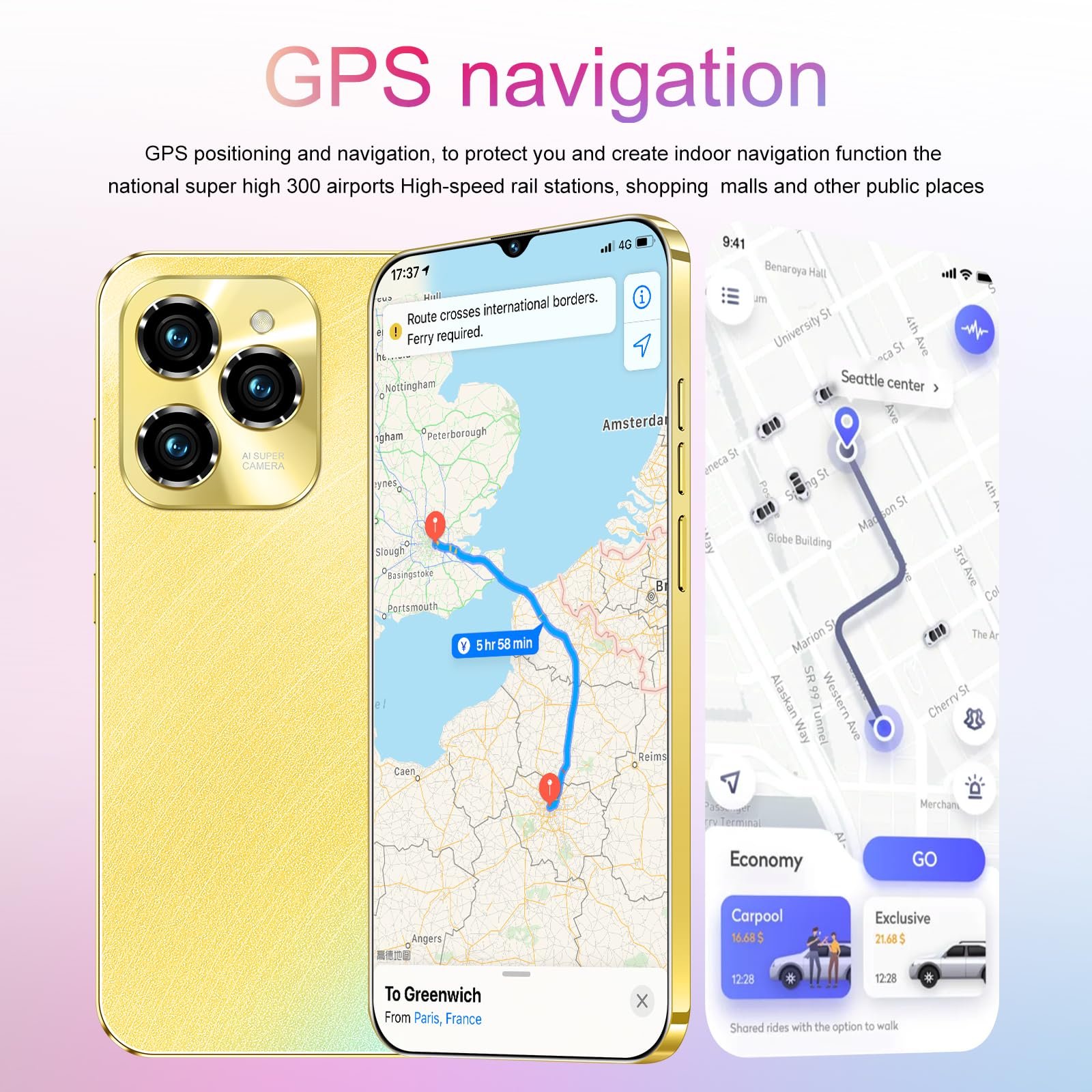 Смартфон CatCalls HOT40Pro 6.3 дюйма HD+ 3GB + 32GB/256GB Android 10 4G Dual SIM Light Blue, фото №7