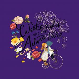 Детская куртка-бомбер All+Every Holly Hobbie Weekend Adventure Dark Text synthetic.ua - Фото 1