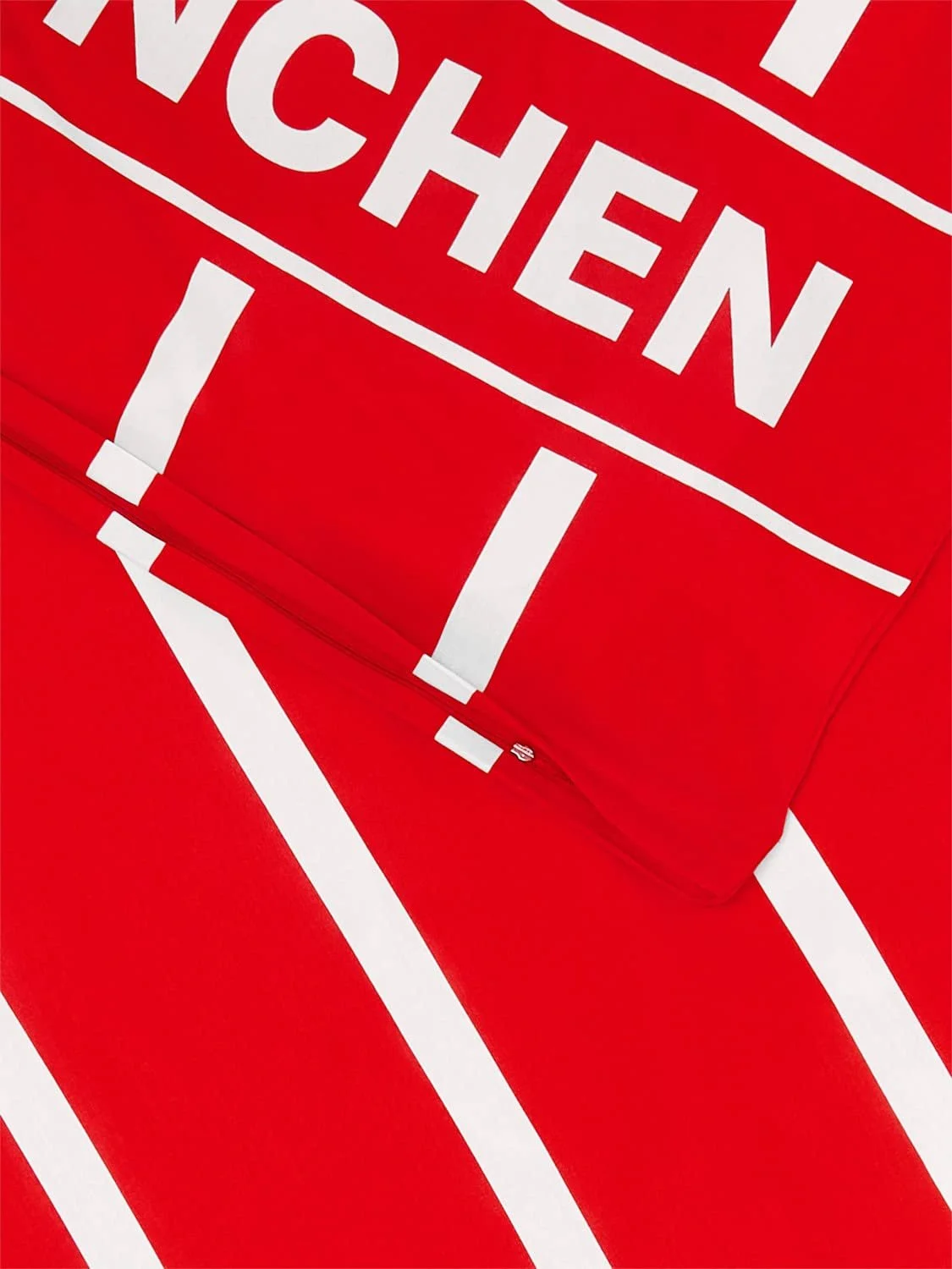 Комплект постільної білизни FC Bayern Munich підковдра та наволочка червоно-білі смуги 135 x 200 см, фото №6