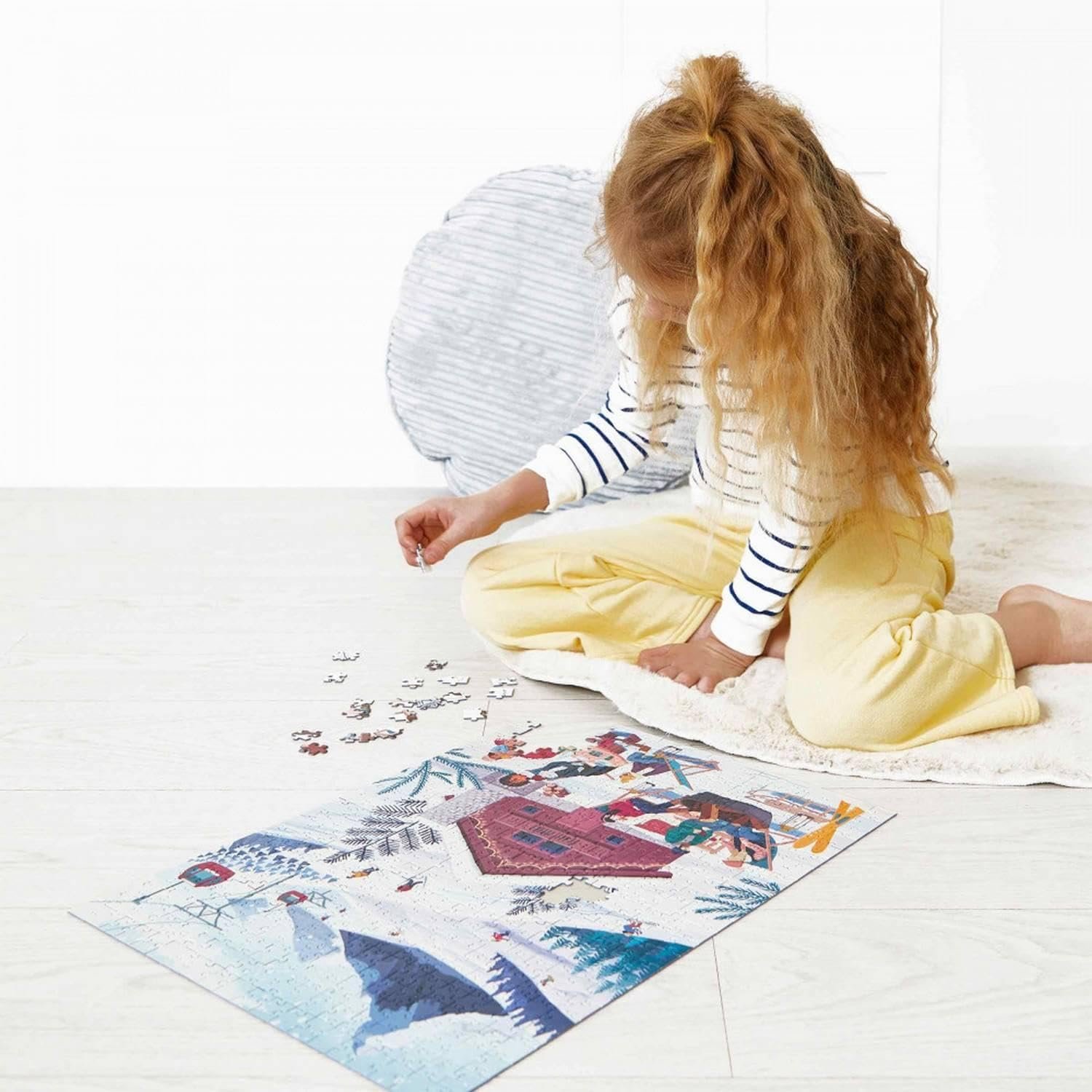 Пазл Janod Winter in the Mountains 500 элементов J02494, фото №3 Пазл Janod Winter in the Mountains 500 элементов J02494, фото №3