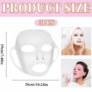 Маска для лица многоразовая силиконовая QEDBOJE Водонепроницаемая для увлажнения лица, 3 шт synthetic.ua - Фото 1