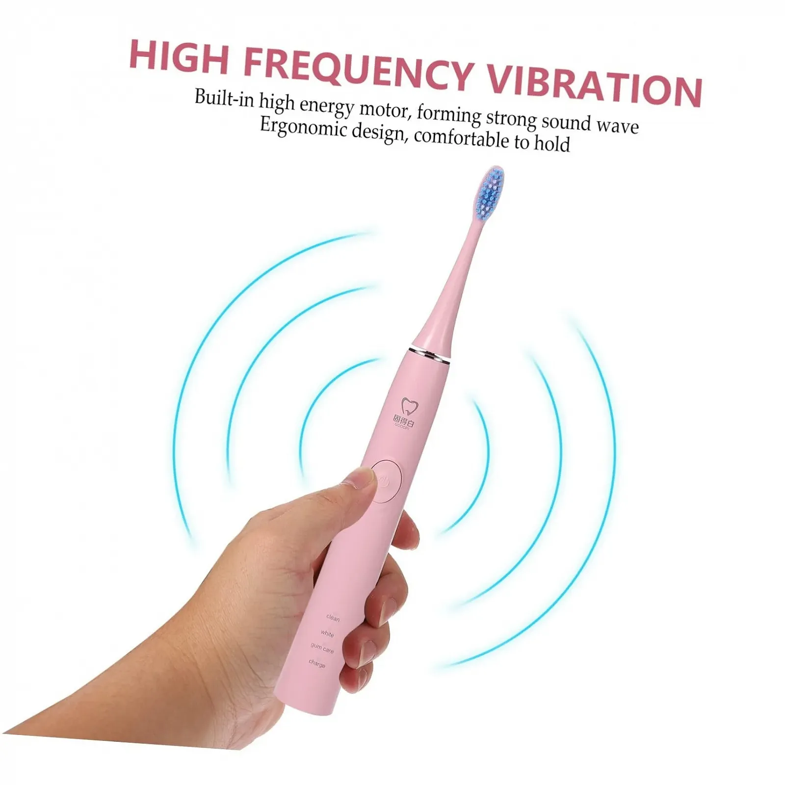 Электрическая зубная щетка USB с 2 насадками и подсветкой PP, фото №9