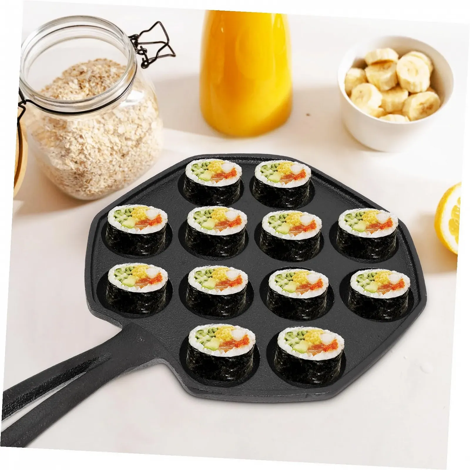 Форма для запекания улиток чугунная с фарфоровой тарелкой антискользящая с ручками, фото №9 Форма для запекания улиток чугунная с фарфоровой тарелкой антискользящая с ручками, фото №9