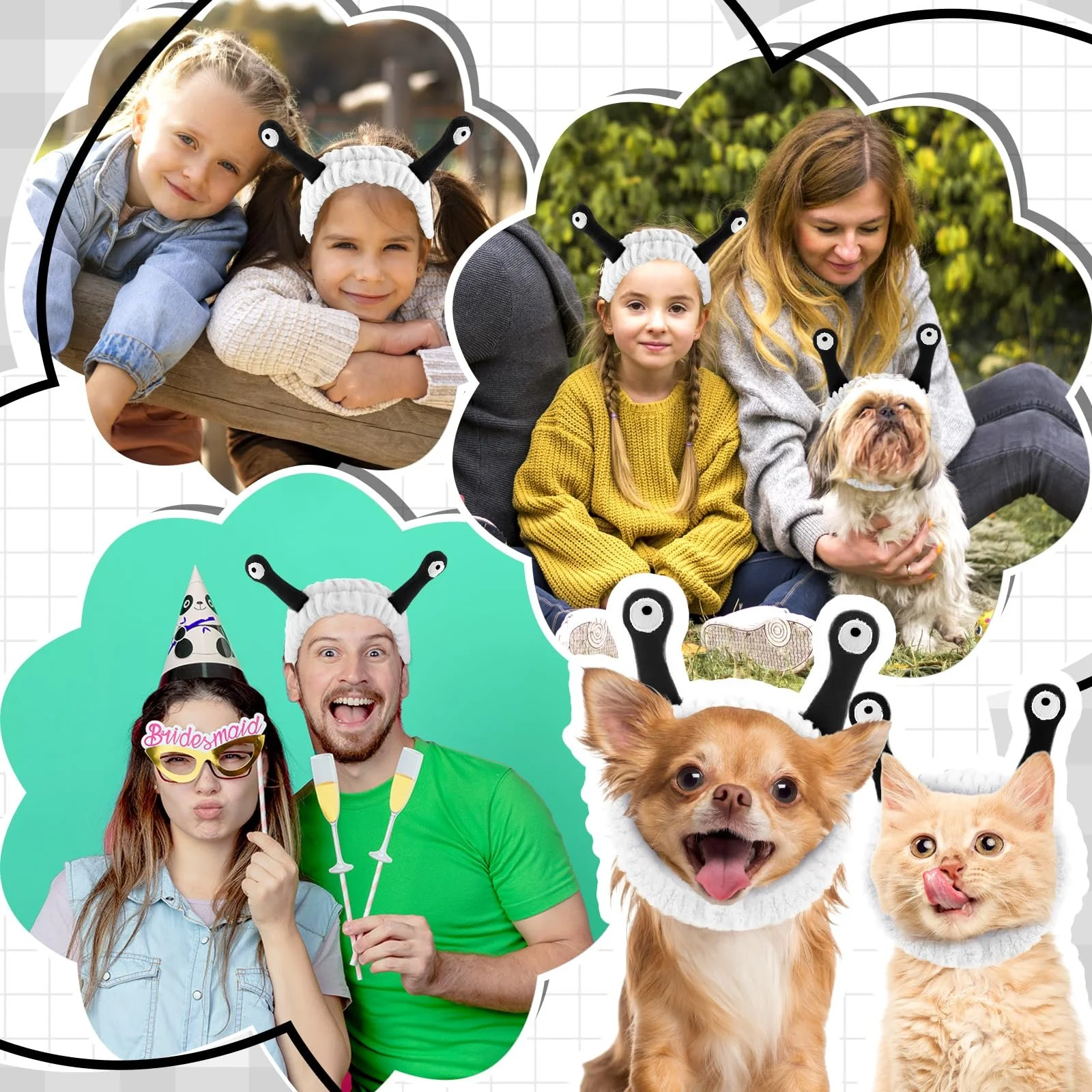 Пов'язка на голову Sibba для вмивання обличчя, фото №7 Пов'язка на голову Sibba для вмивання обличчя, фото №7