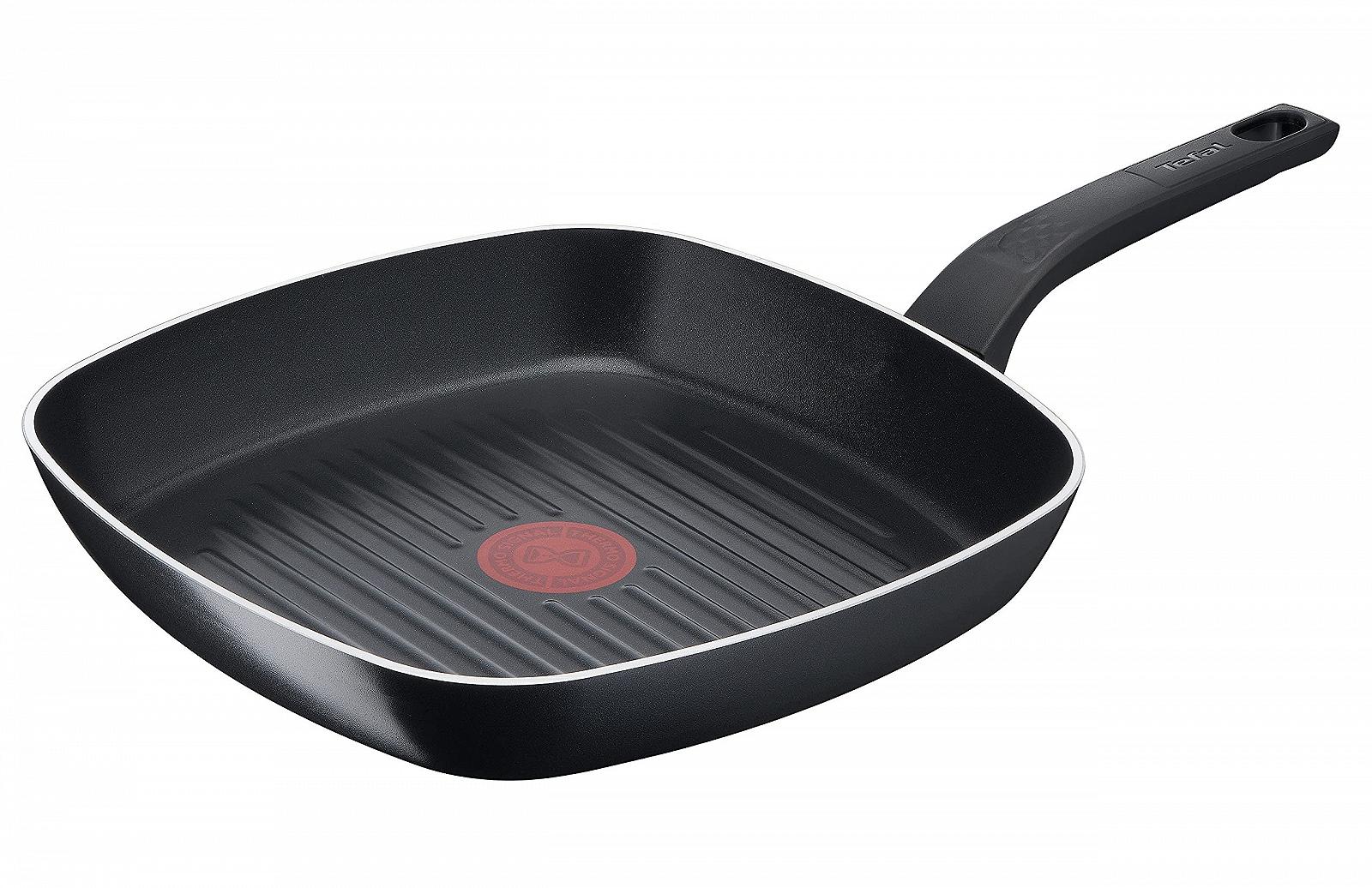 Сковорода-гриль Tefal Easy Cook & Clean B55540 26 x 26 см, чорний, фото №1