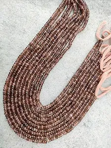 Бусины из натурального андалузита, граненые рондели, 4-4,5 мм, нить длиной 33 см, драгоценные камни для ожерелья, браслета synthetic.ua - Фото 1