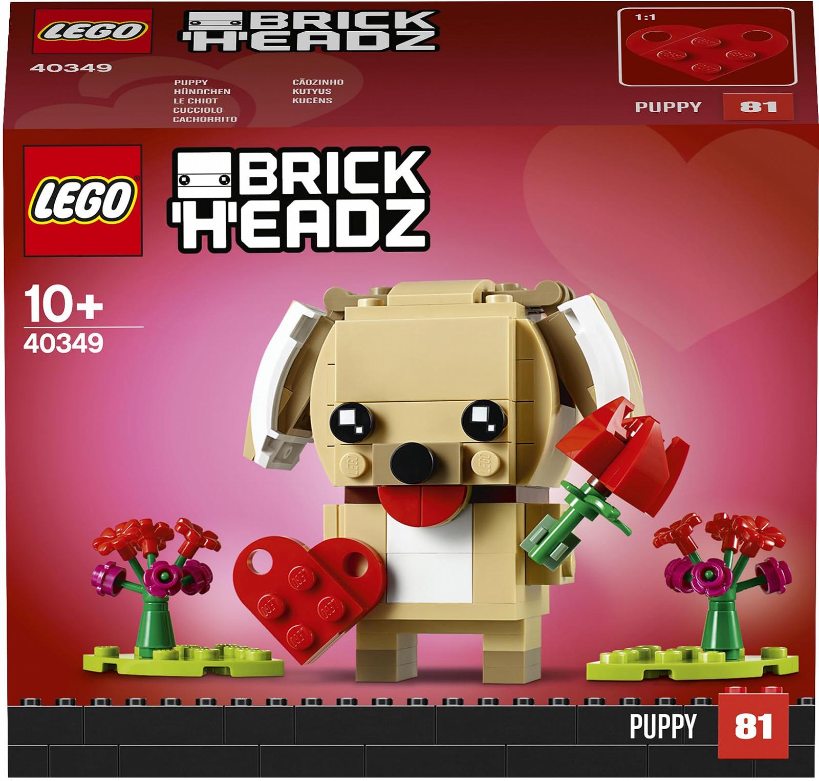 Конструктор Lego Brickheadz 40349 Valentine's Day Puppy, фото №7 Конструктор Lego Brickheadz 40349 Valentine's Day Puppy, фото №7