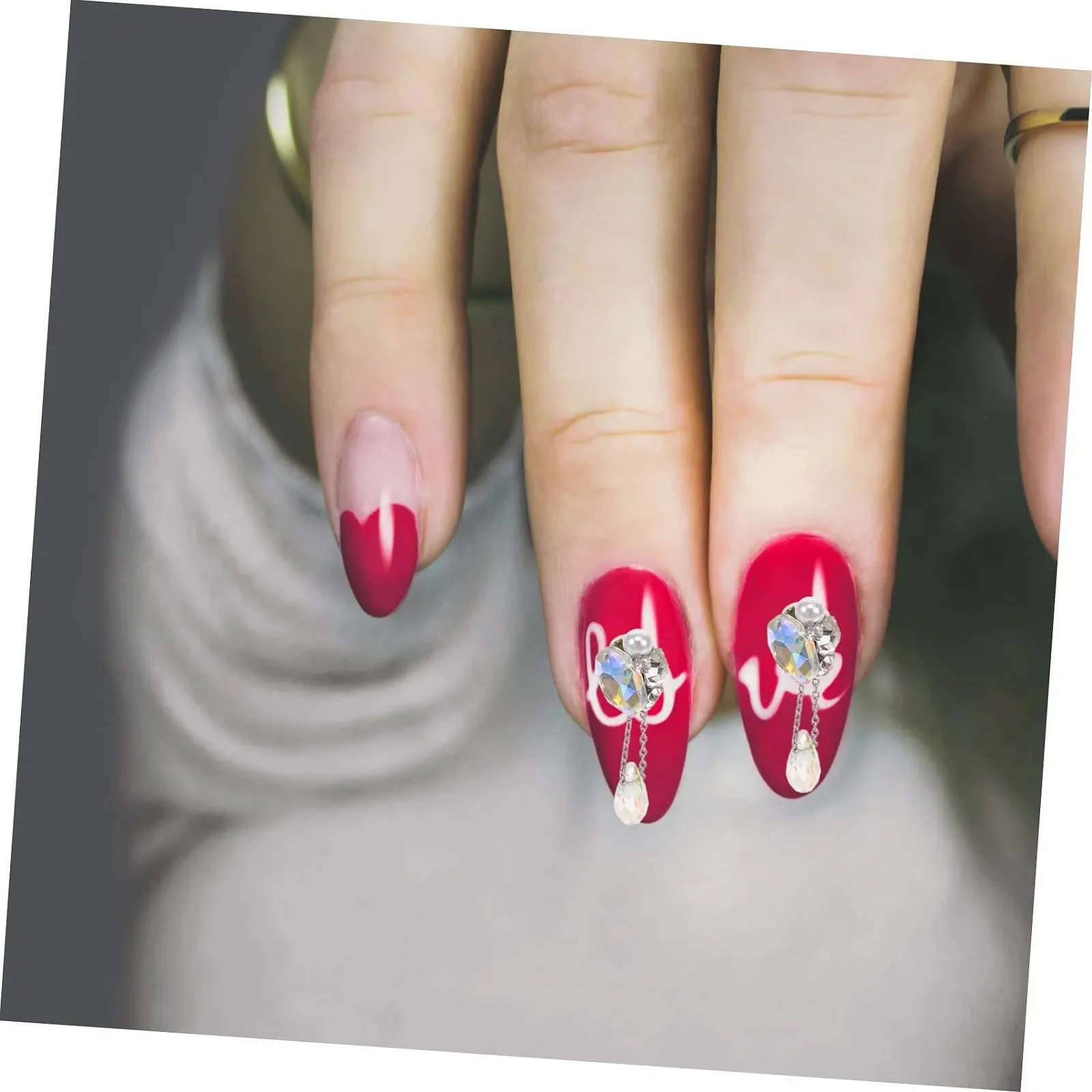 Стрази Housoutil, 5 шт, декоративні прикраси для манікюру вдома та в салонах, креативні аксесуари для дизайну нігтів, фото №4