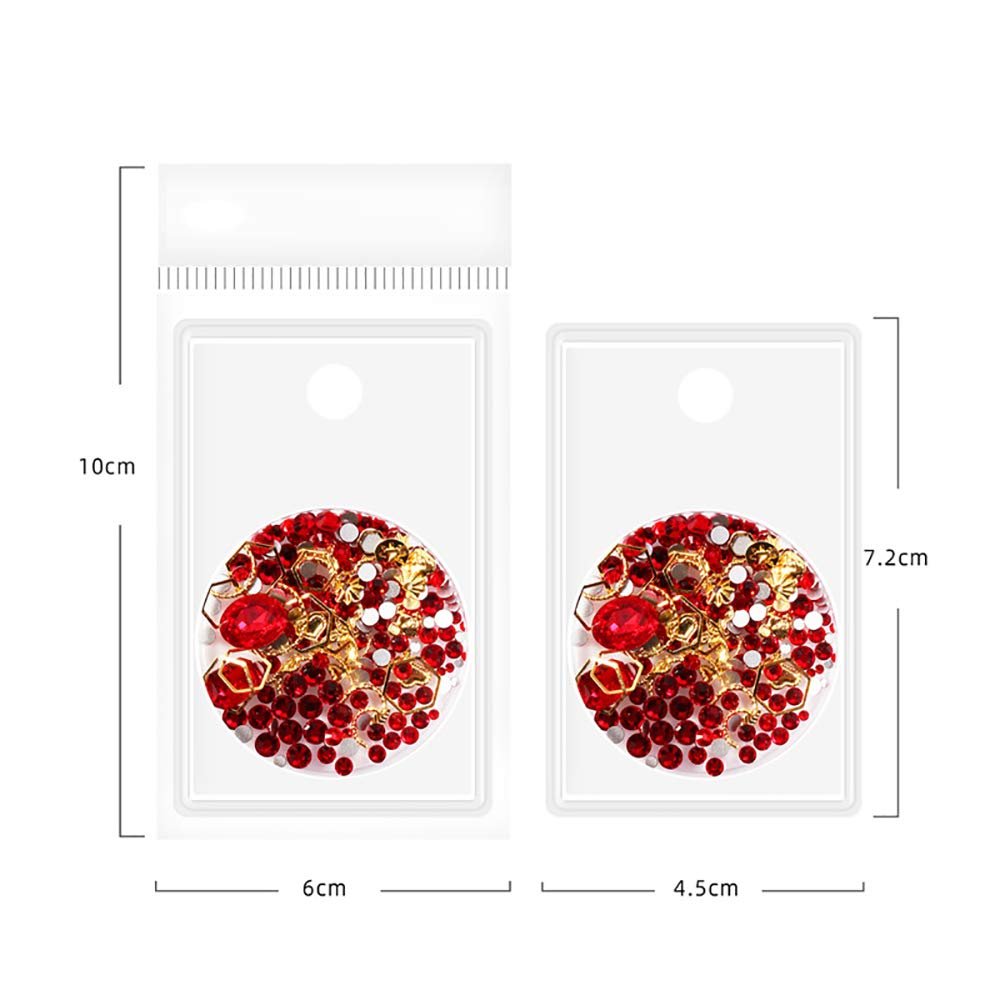 3D Аксесуари для нігтів Кристалічний діамант Шестикутні заклепки Стрази Метал DIY-прикраси, фото №2