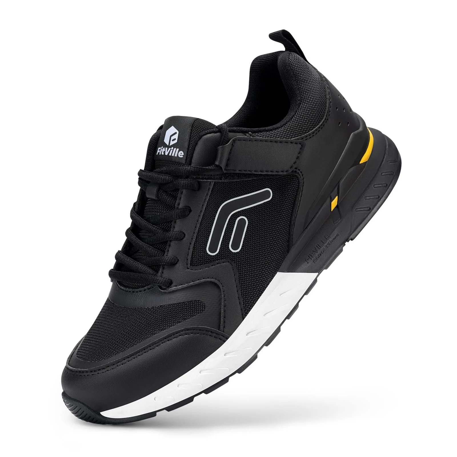 Кросівки FitVille Чоловічі для бігу, дуже широкі, на липучках, дихаючі, фото №1