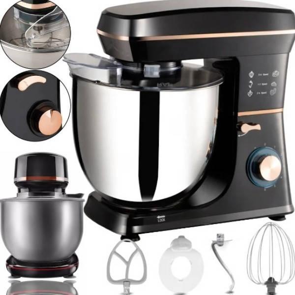 Миксер-планетарный тестомес DOMOTEC R6673 12л Черный, фото №1 Миксер-планетарный тестомес DOMOTEC R6673 12л Черный, фото №1