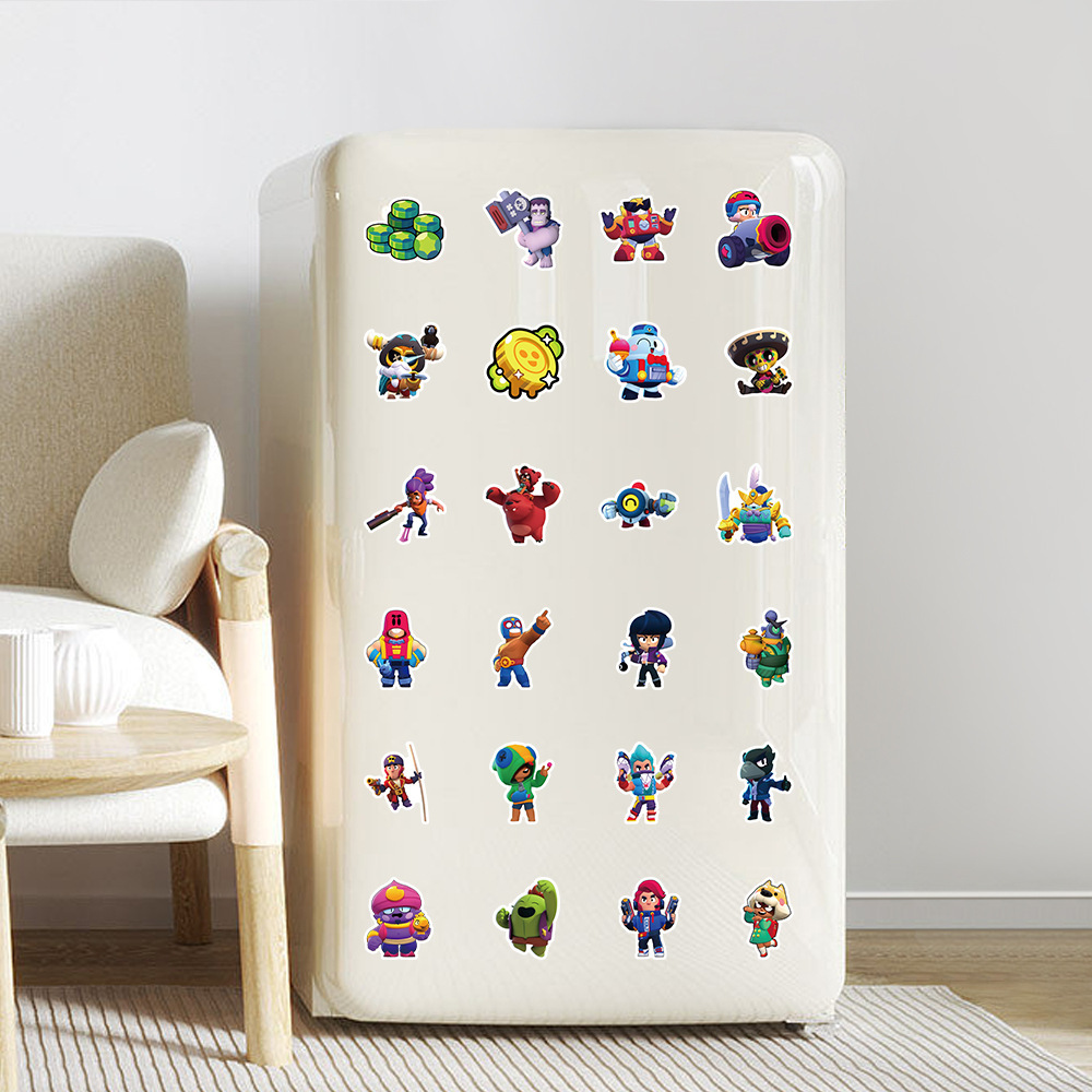 Бравл старс стікери наклейки Brawl Stars аксесуари набір стікерпак 50 шт, фото №8 Бравл старс стікери наклейки Brawl Stars аксесуари набір стікерпак 50 шт, фото №8