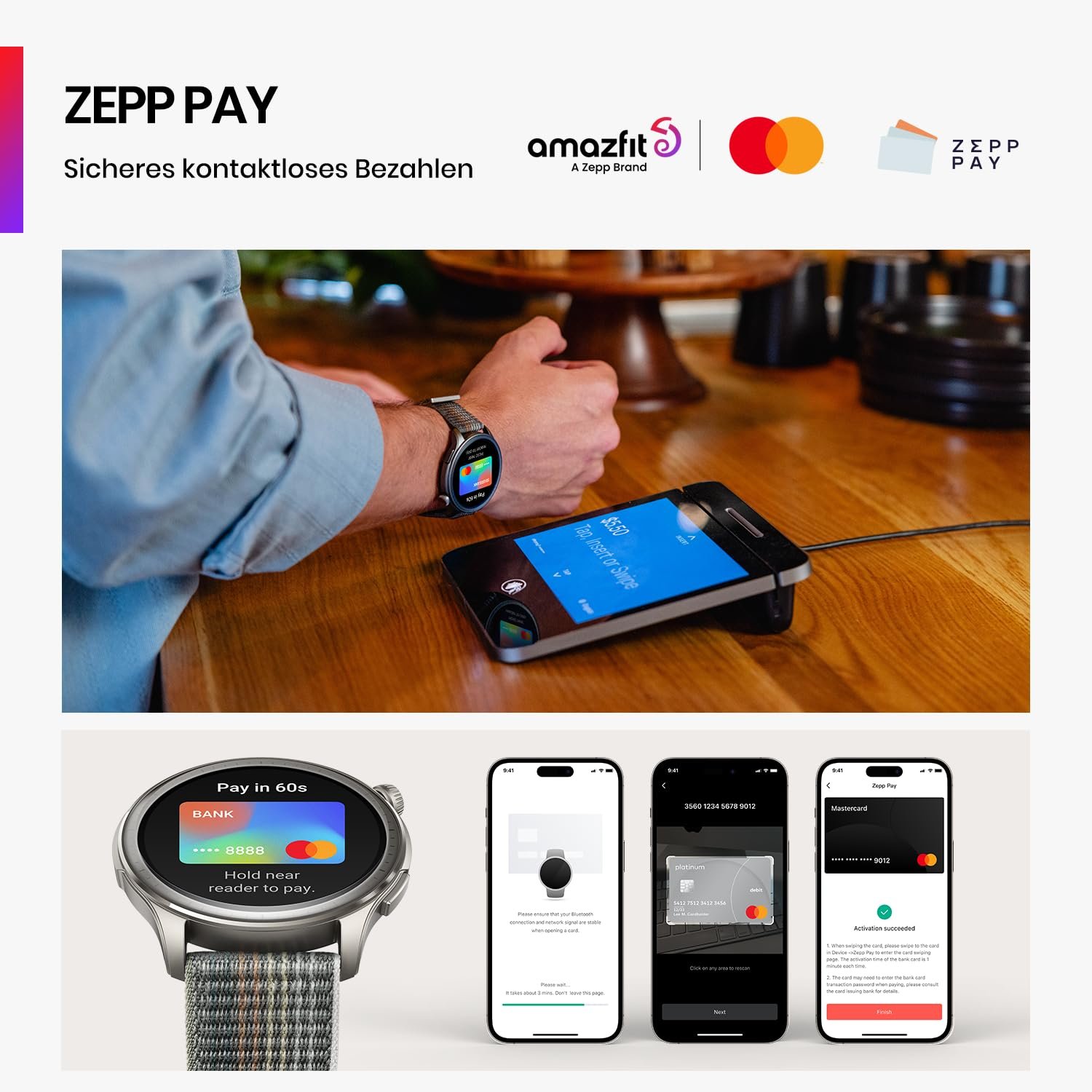 Смарт-годинник Amazfit Balance 46мм, безконтактна оплата NFC, AI фітнес-тренер, 14 днів роботи батареї, моніторинг сну та здоров'я, GPS, 150 спортивних режимів, Bluetooth дзвінки для Android і iPhone, фото №6