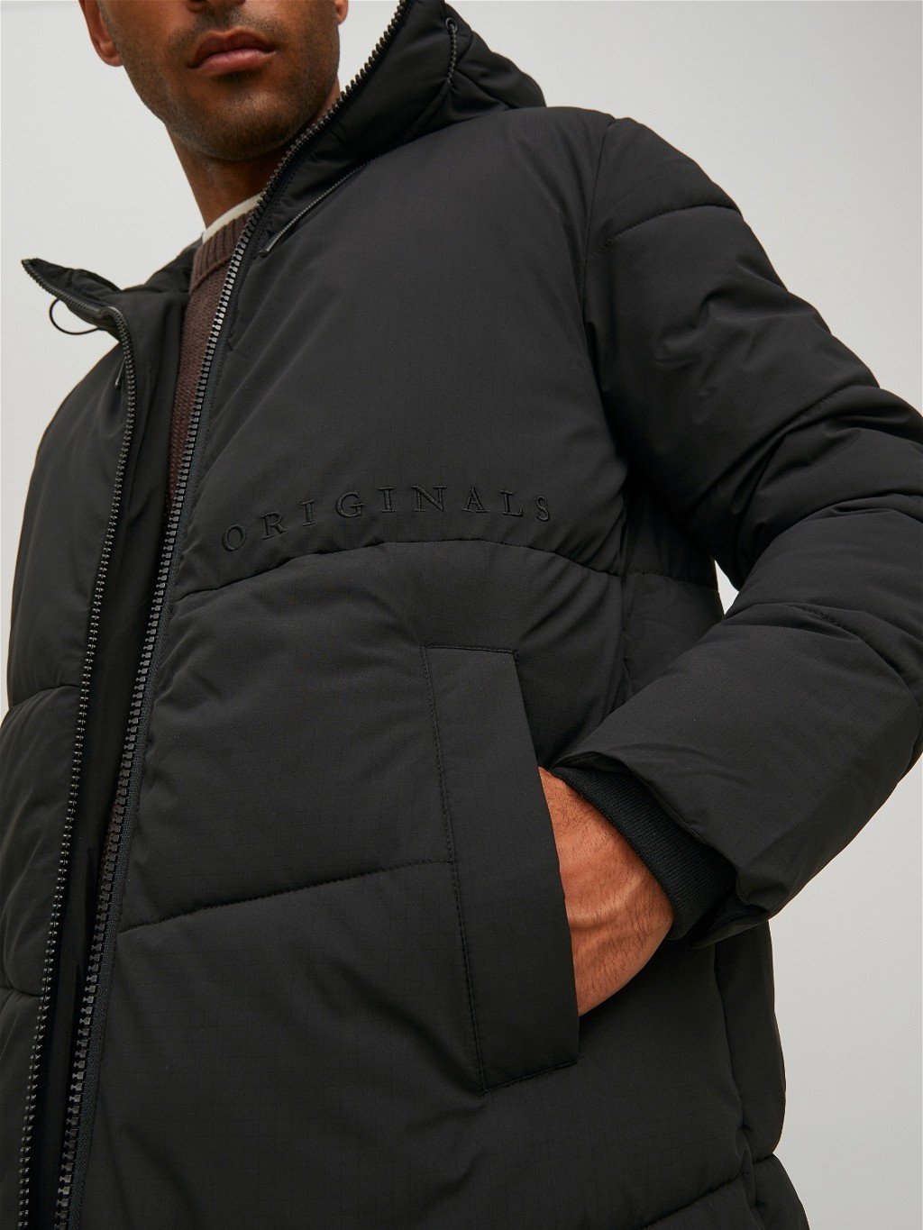 Куртка Jack&Jones LONG PUFFER LN 12215283 Черный M, фото №3