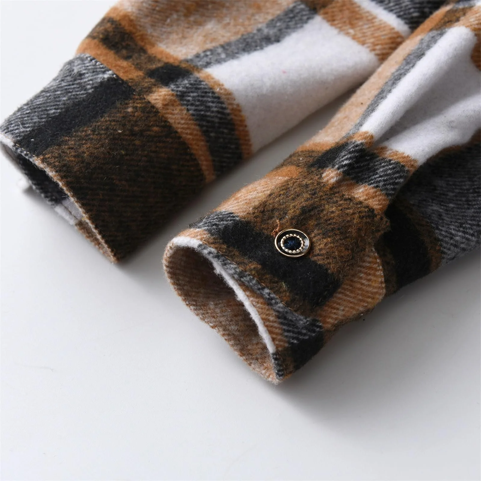 Куртка для хлопчиків Дитяча зимова картата сорочка-пальто, фото №5