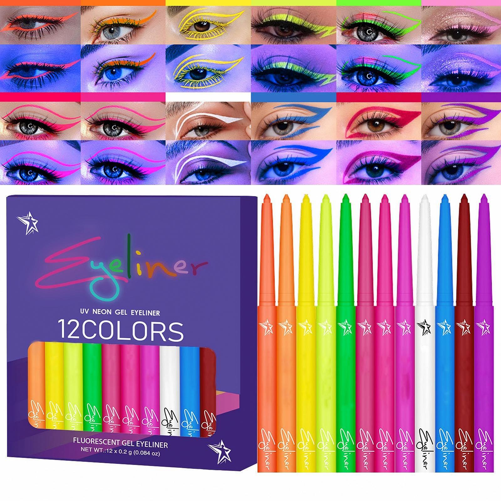 Лайнер Lyanny Фарбований рідкий Eyeliner UV-флуоресцентний 12 кольорів, фото №7