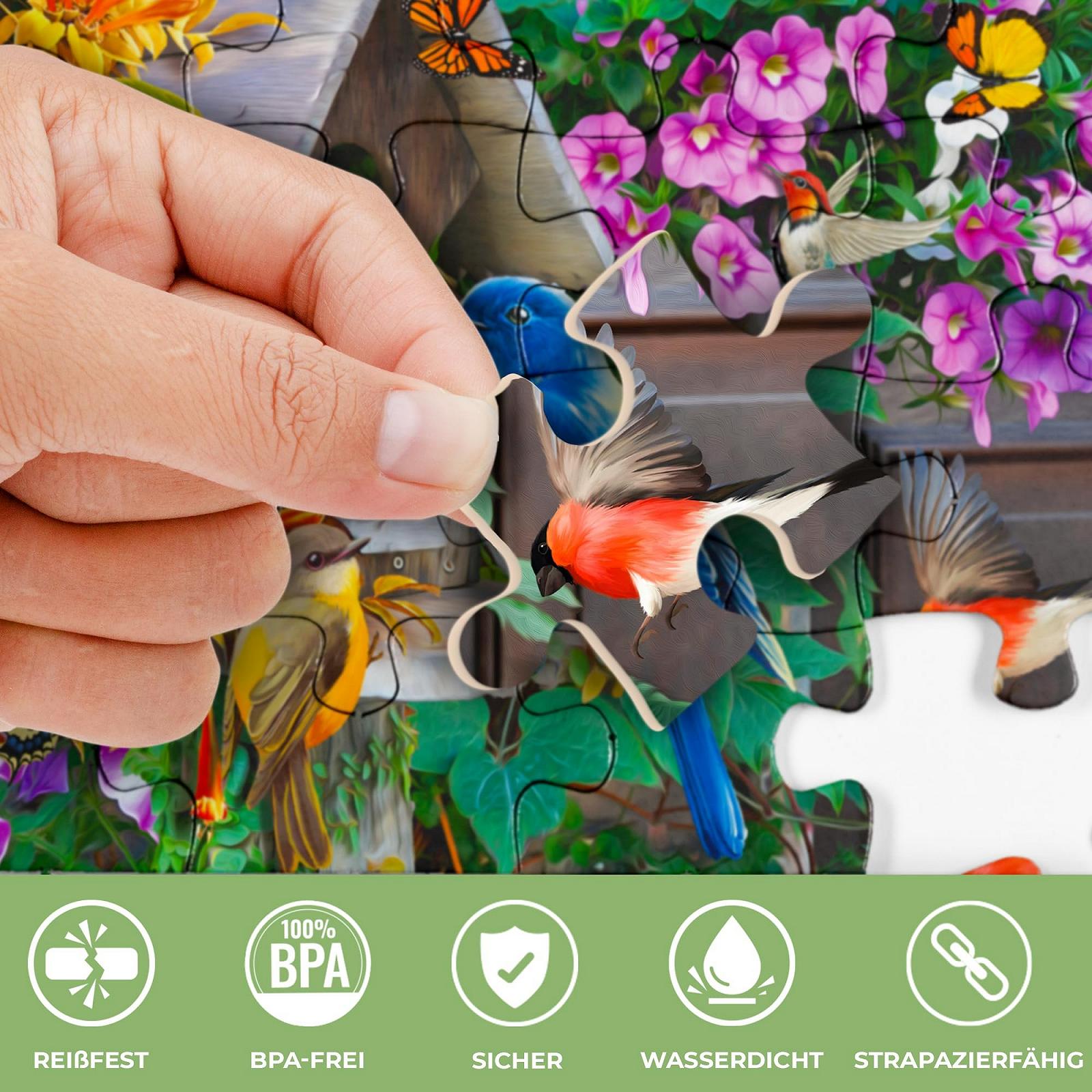 Пазл для людей с деменцией QUOKKA Birds and Cats 35 деталей 3 шт. крупные элементы, фото №4