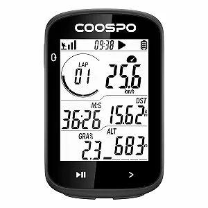 Велокомпьютер COOSPO CS300 GPS 2.6 дюйма LCD Bluetooth ANT+ IPX7 Strava беспроводной - Фото 1
