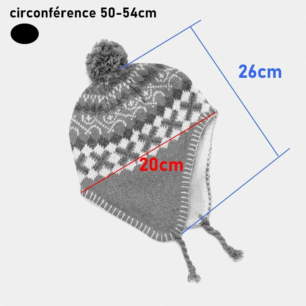 Перуанська шапка Générique CZ1544 дитяча 4 5 6 7 рокiв, пiдкладка з флiсу Chulo, фото №2