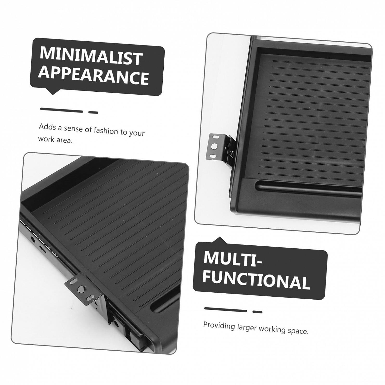 Підставка для клавіатури під стіл з висувною шухлядою, ергономічна, для економії місця, фото №2