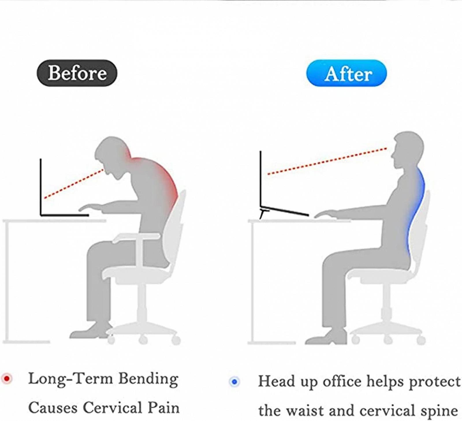 Портативная невидимая подставка для ноутбука - 2 шт Мини-подставка из цинкового сплава Подставка для охлаждения для ноутбуков 12-20 дюймов, фото №4