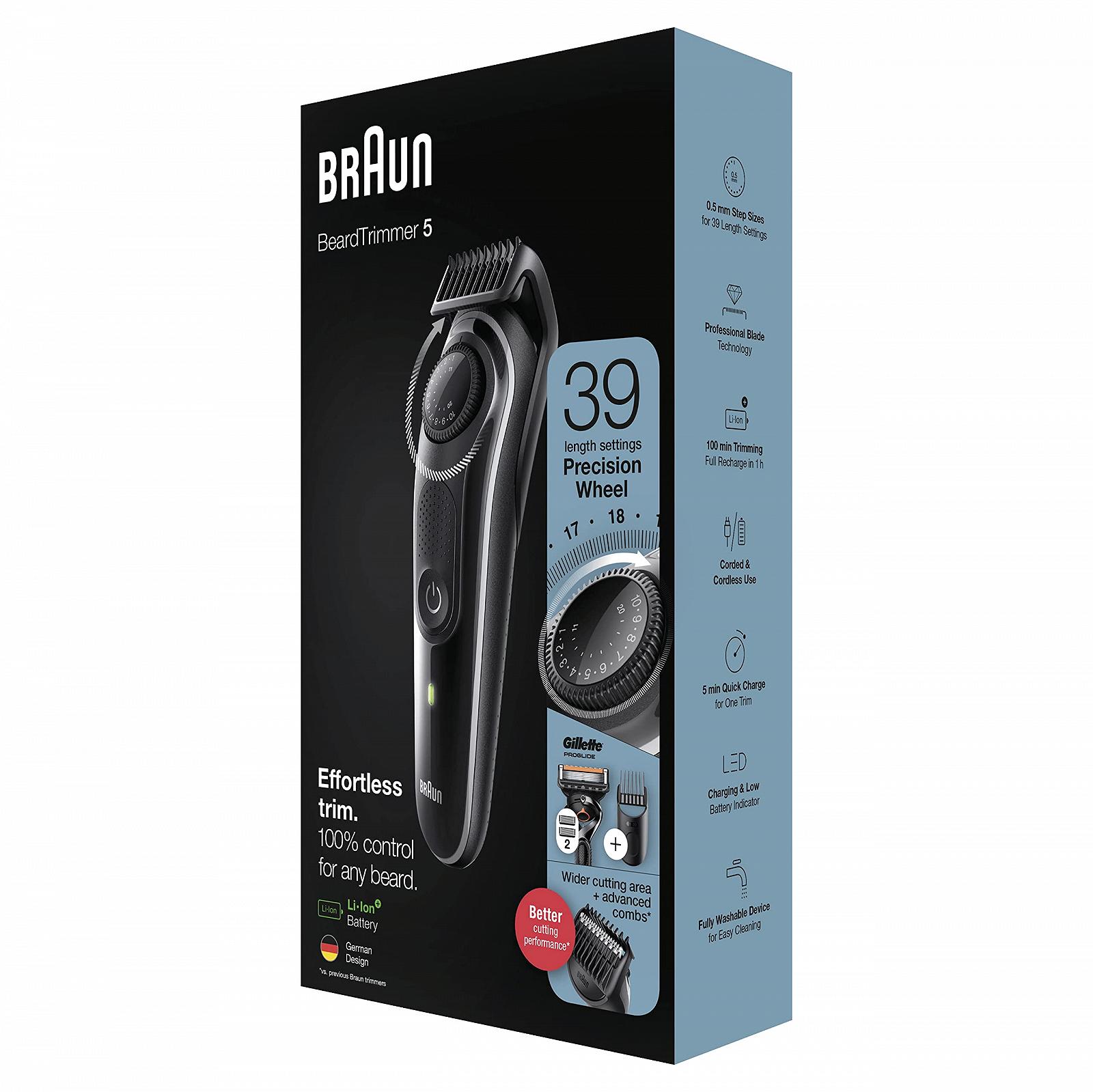 Триммер Braun BT5342 для бороды и волос на лице и голове, долговечные лезвия, 39 настроек длины, фото №6