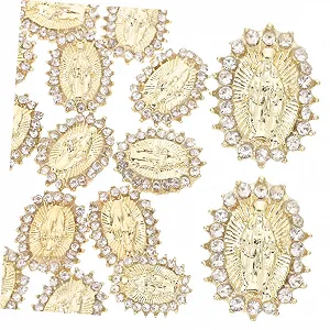 PLAFOPE 20 шт. ювелирные изделия со стразами для ногтей наклейки для дизайна ногтей для девочек со стразами аксессуары для маникюра наклейки для ногтей Девы Марии украшения для ногтей - Фото 1