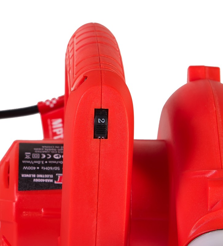 Повітродувка MPT 400 Вт 3 м³/хв 0-14000 об/хв регулювання швидкості режим пилососа MAB4006V, фото №6