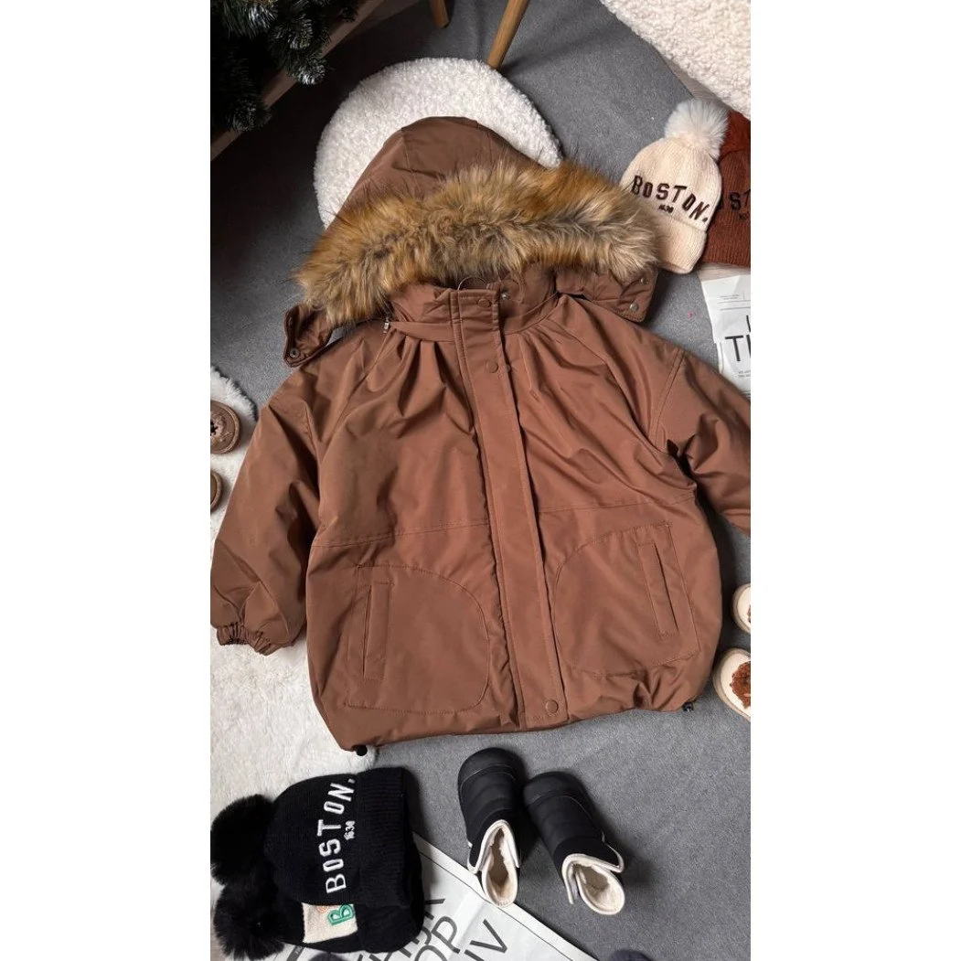 Стильна дитяча куртка від 130 до 160 см еврозима з капюшоном з хутром осінь/зима, фото №3 Стильна дитяча куртка від 130 до 160 см еврозима з капюшоном з хутром осінь/зима, фото №3