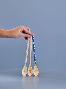 Ложка Rice Latte Набор 3 шт с рисунком рыбок, разноцветная synthetic.ua - Фото 1