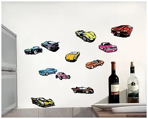 Наклейки на стіну Samunshi Sports Car 16 x 26 см (4 шт.) synthetic.ua - Фото 1