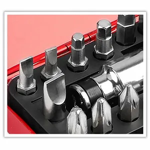 Набір ударних реверсивних викруток 16 шт. для видалення гвинтів багатофункціональний портативний synthetic.ua - Фото 1