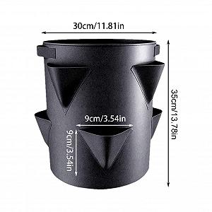 Горщики для полуниці сумки для вирощування рослин з нетканого матеріалу переносні дихаючі synthetic.ua - Фото 1