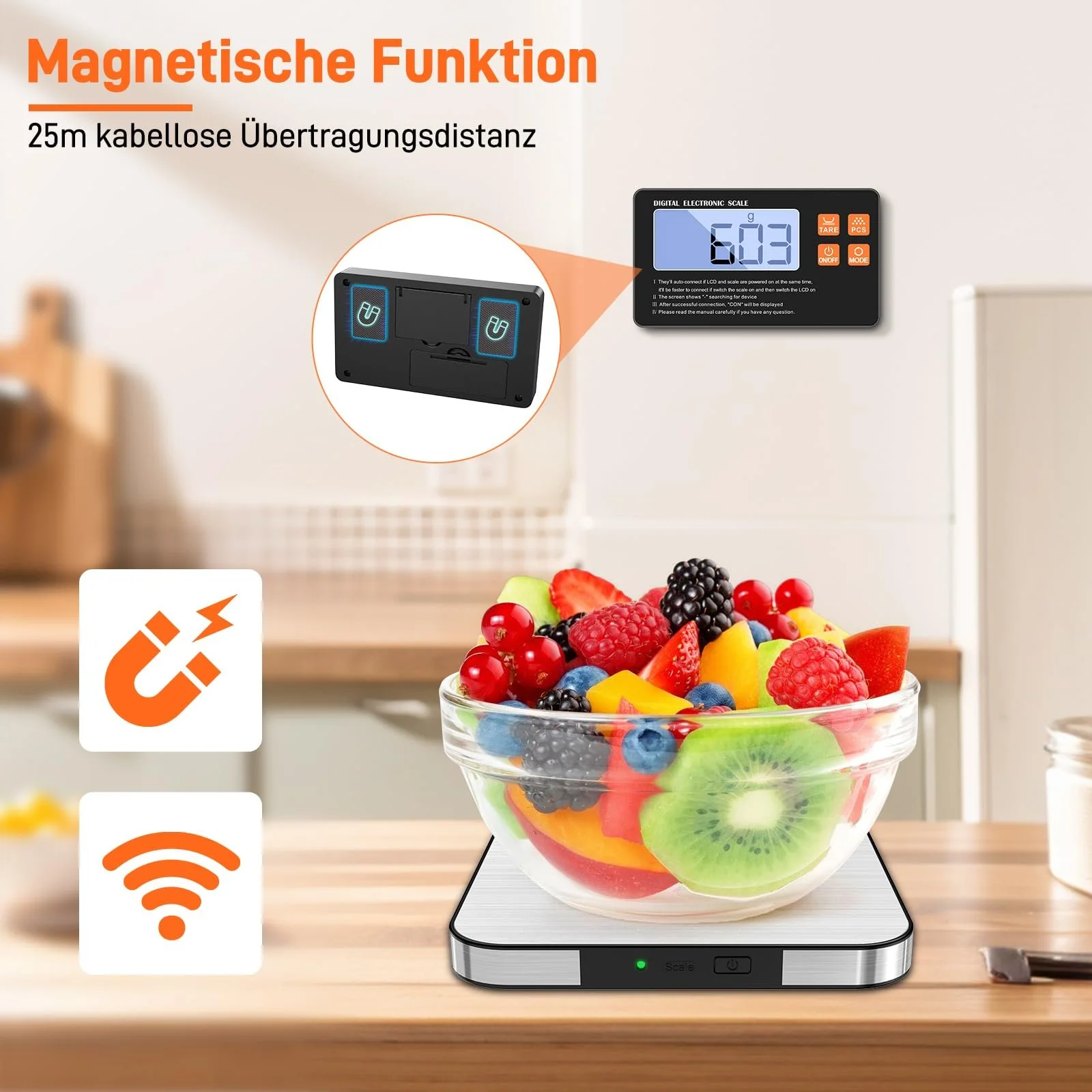 Кухонні ваги ADIUPUL 2025 Digital 1 g/15 kg 7 Units LCD, фото №4 Кухонні ваги ADIUPUL 2025 Digital 1 g/15 kg 7 Units LCD, фото №4
