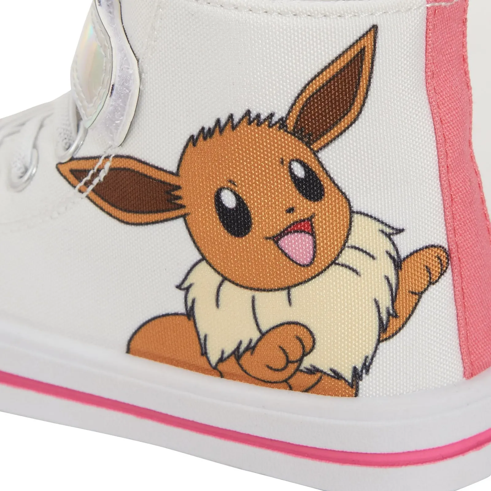 Кеды Pokemon Pikachu Eevee для девочек, высокие детские спортивные туфли на молнии, фото №6