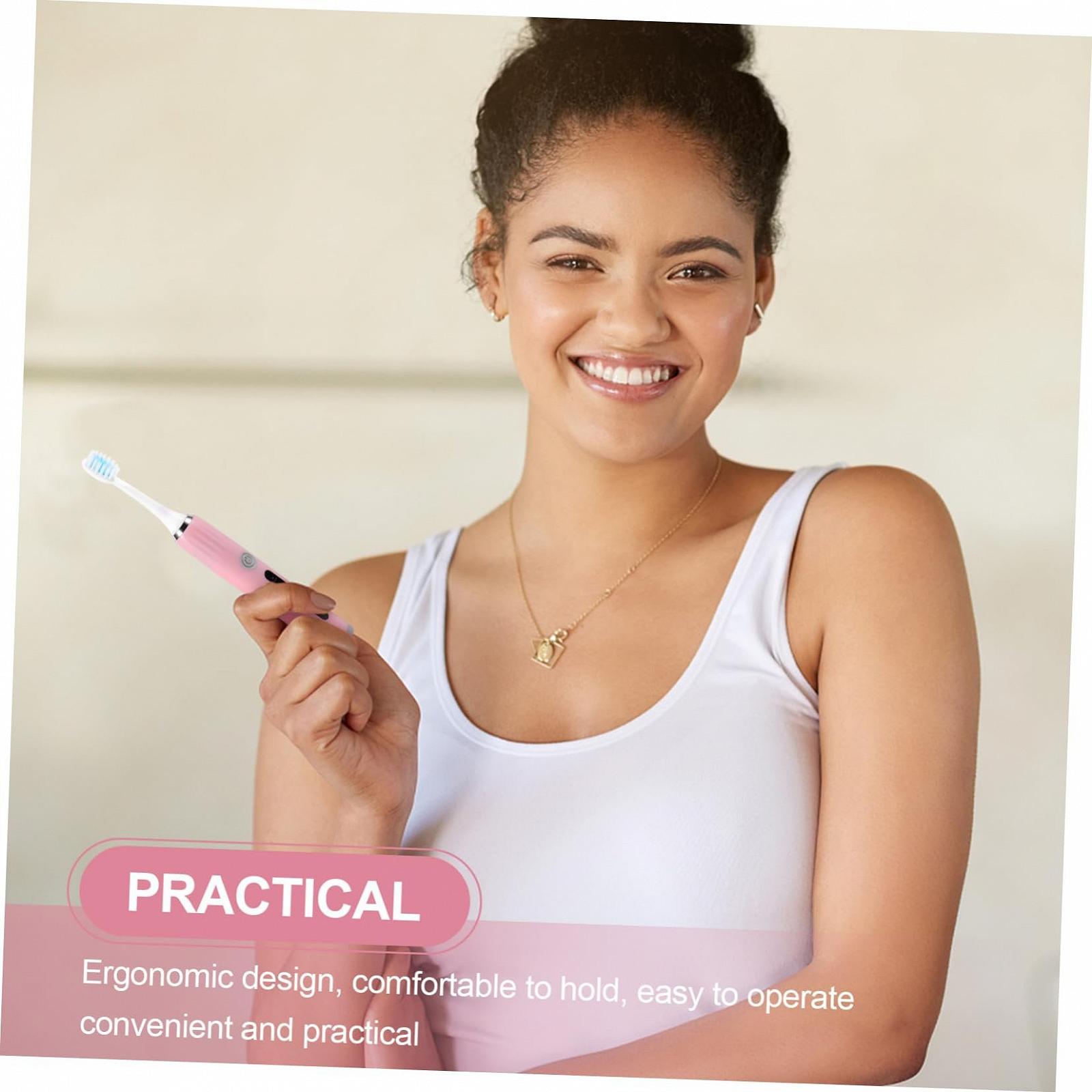 Електрична зубна щітка CALLARON Pink ABS, фото №4